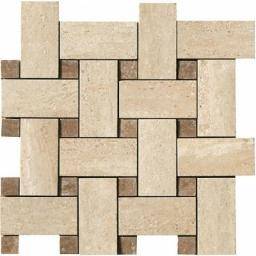 Mosaico Intreccio Crema Lap.Ret.