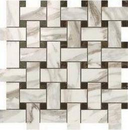 Supernova Marble Calacatta Gold Twist Mosaic