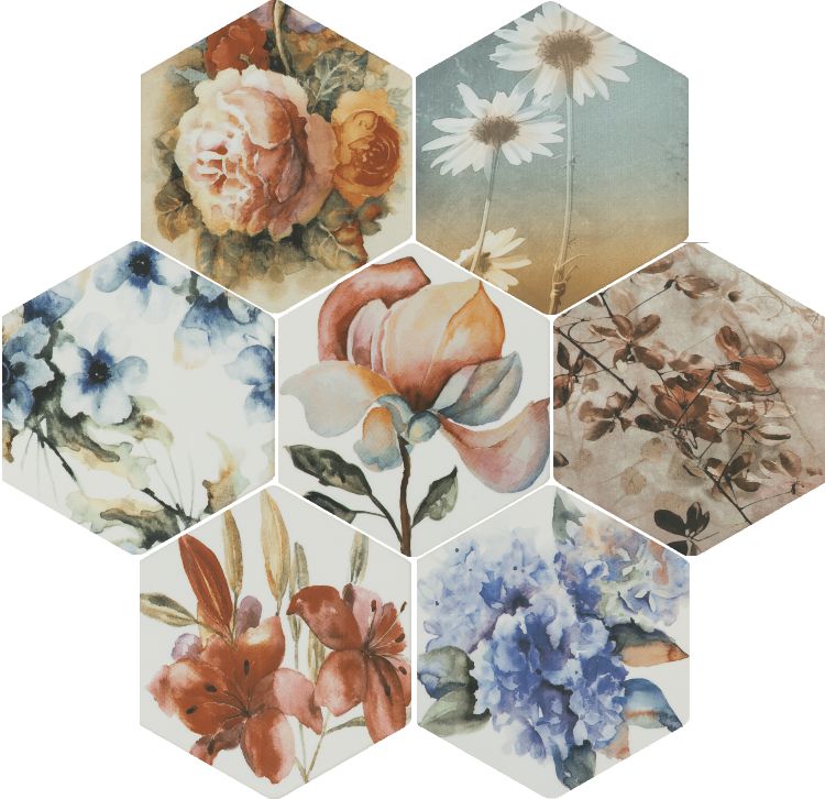 Toscana Flores Acuarelas Mix Toscana Flores Acuarelas Mix