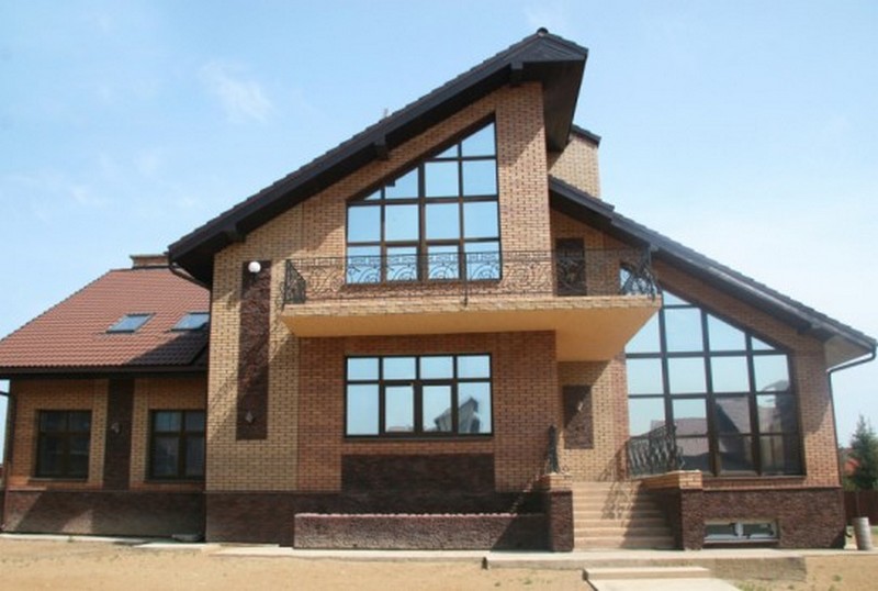 Beautiful Color Country Home Exterior with Brick Wall House exterior, Exterior b