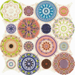 Mosaico De Ceramica 186922 Mandala D895