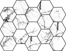 Malla Hex Cr Lux Iceberg White