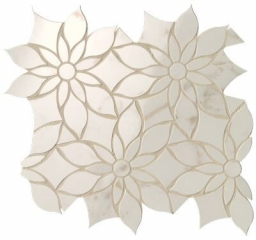 Roma Gold Calacatta Delicato Daisy Mosaico (FQKW)